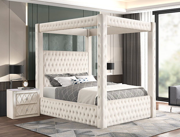 ANNABELLE CANOPY BED BLACK