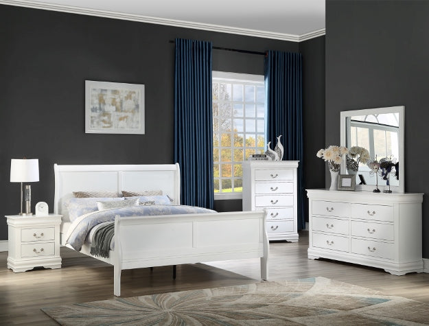 Louis Philippe Bed Set 4Pc |