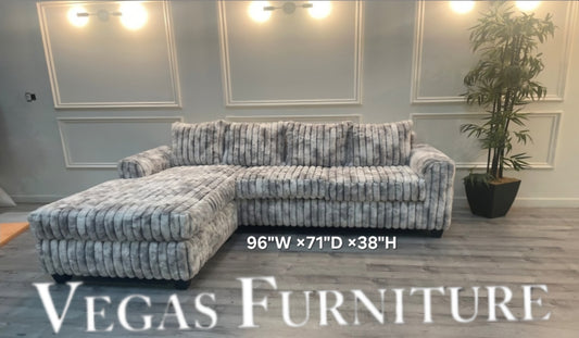 Lauren Reversible Chaise.          IN STOCK. GOING FAST-CALL