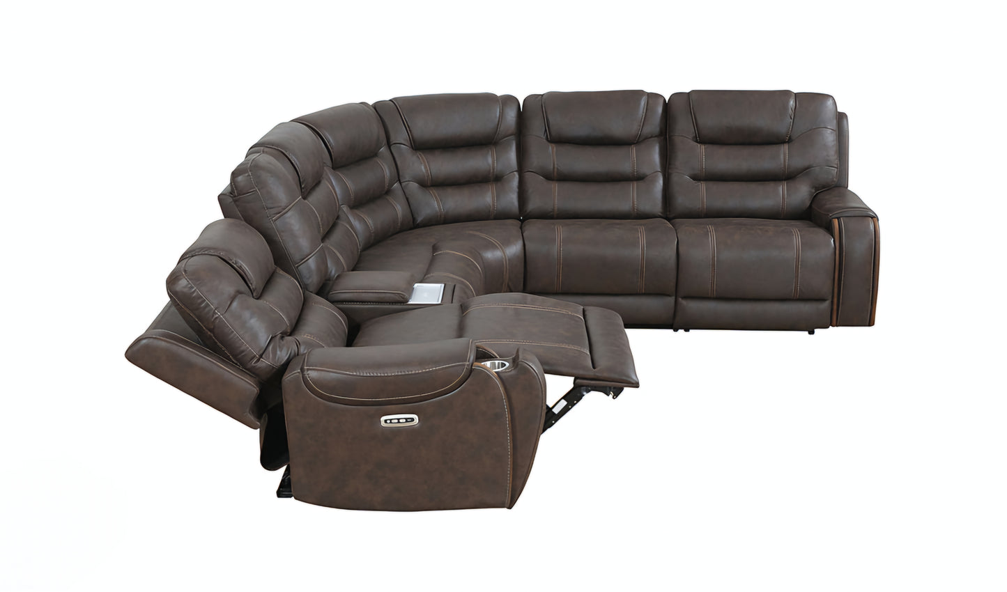 Sectional Power Recliners Heat Rest
