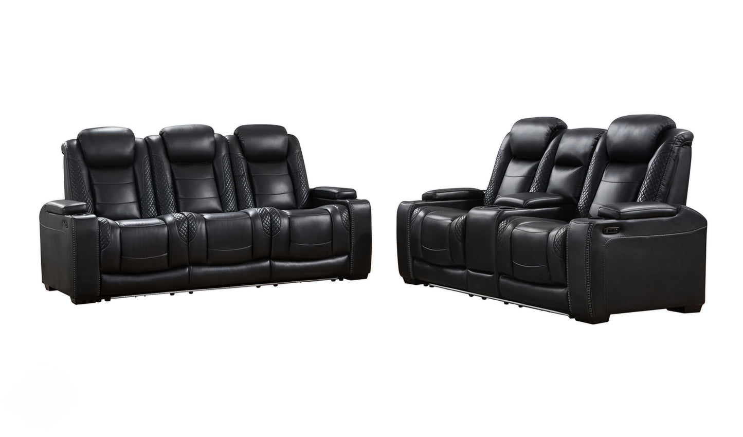 SOFA SET 2PC POWER RECLINERS HEAT REST