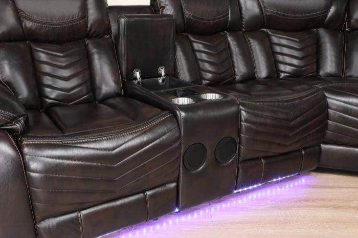 Power Reclining Sectional Low in Stock, please call