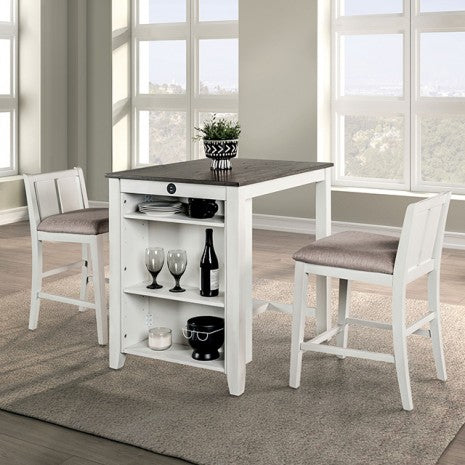 Lescles
3 Pc Counter Ht Set (1 Table + 2 Chairs