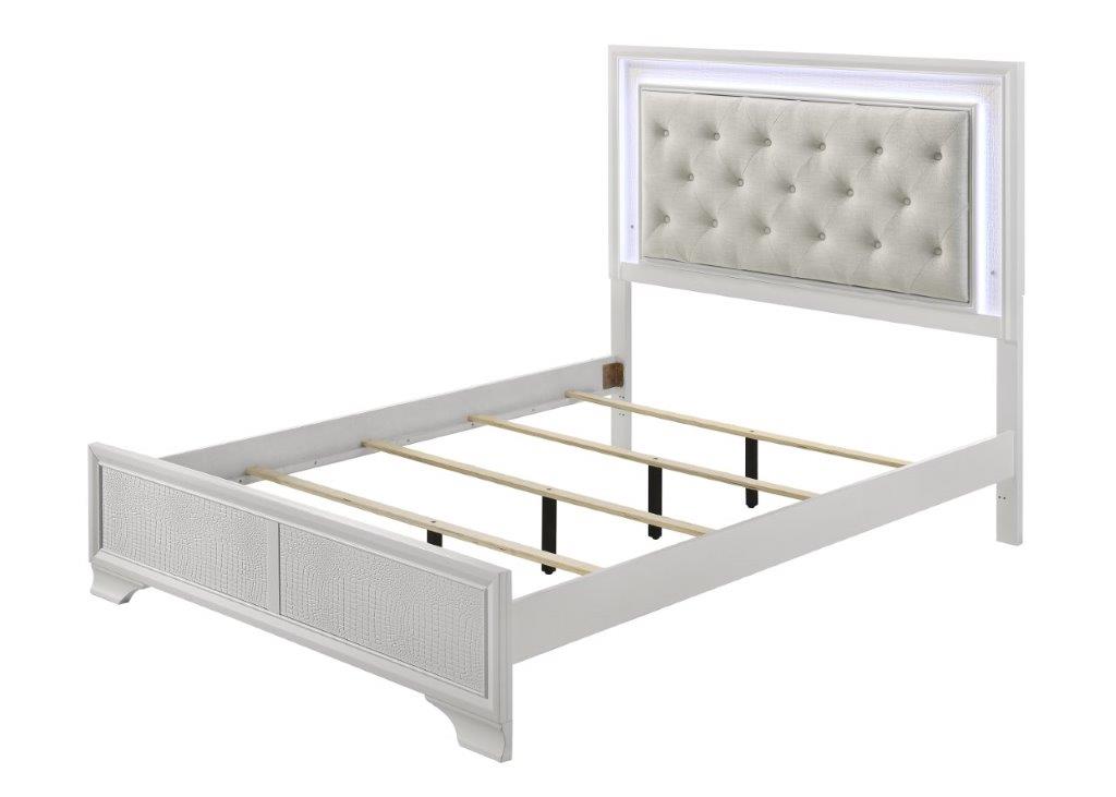 LYSSA 4PC BEDROOM- OAT/FROST