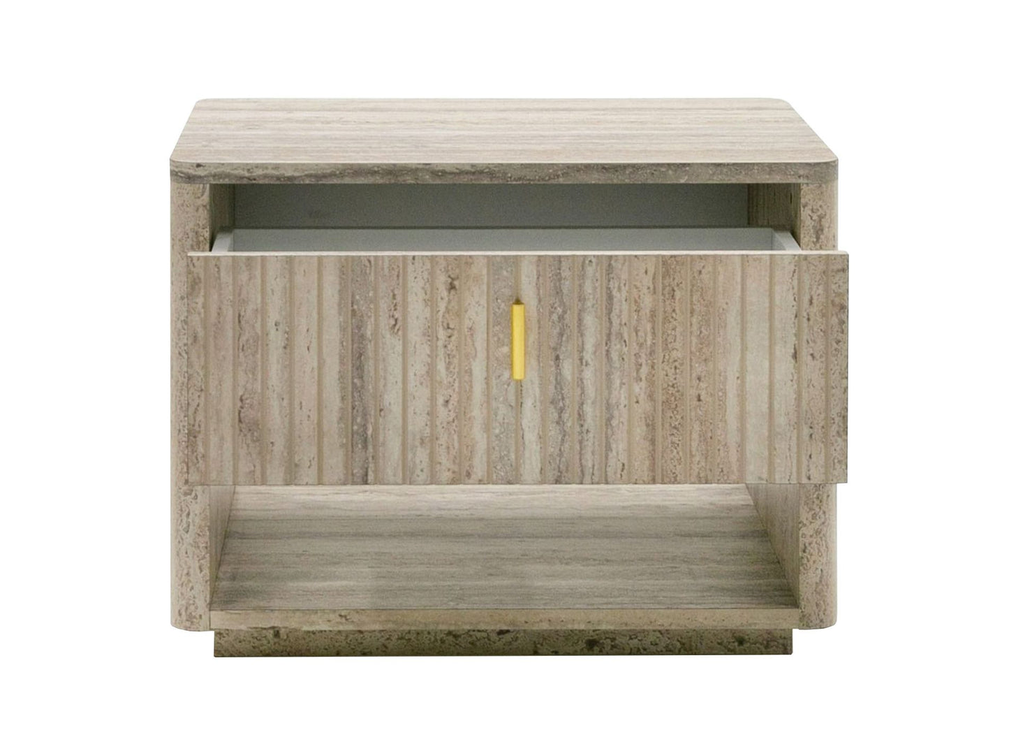 Modern Beige Velvet & Gold Bed E.King Bed Frame 2 nightstand