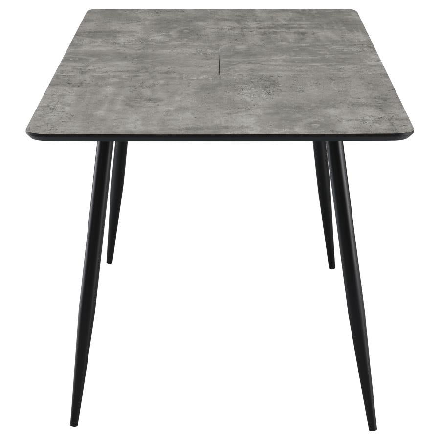 Dining Table Set with Extension Table Grey