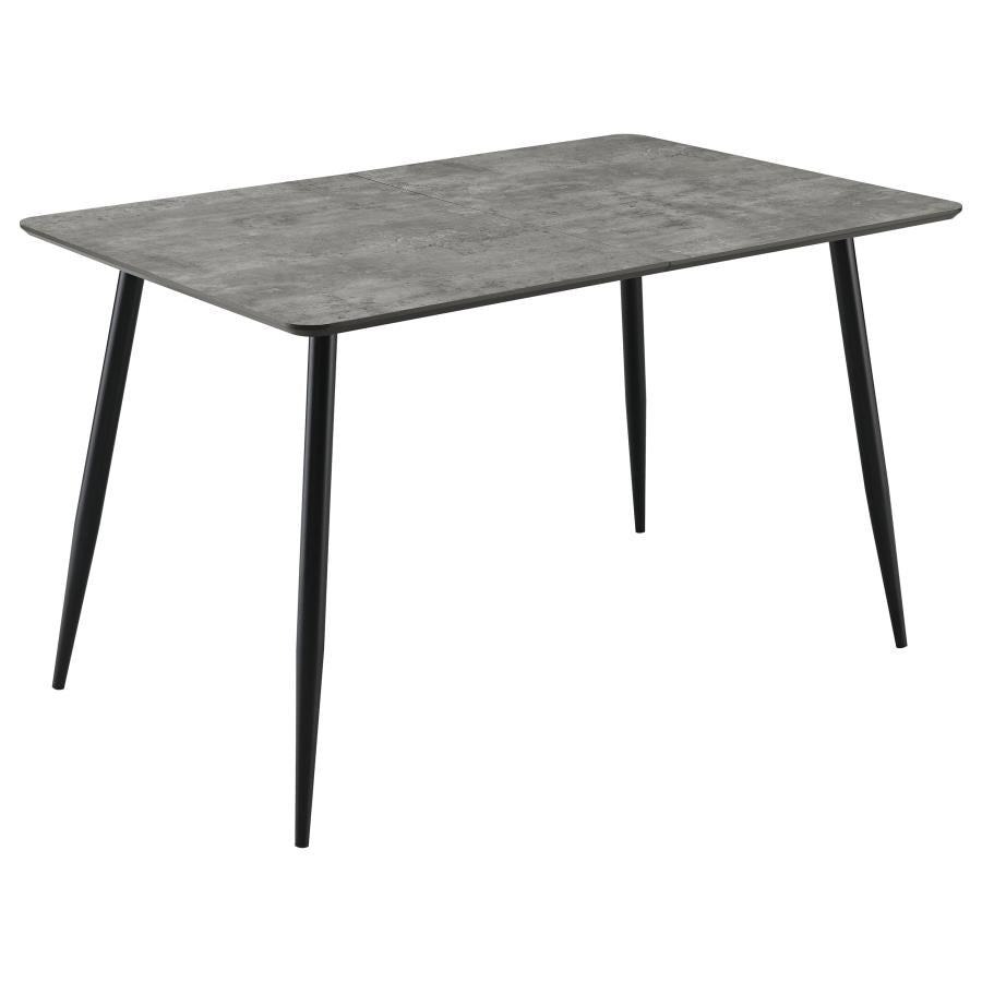 Dining Table Set with Extension Table Grey