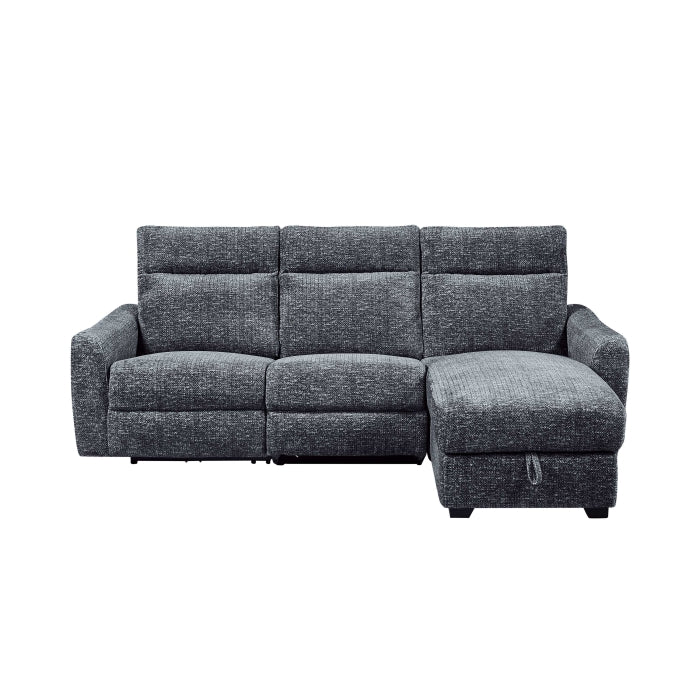 L-Shape Sectional Single Power Recliner Fabric