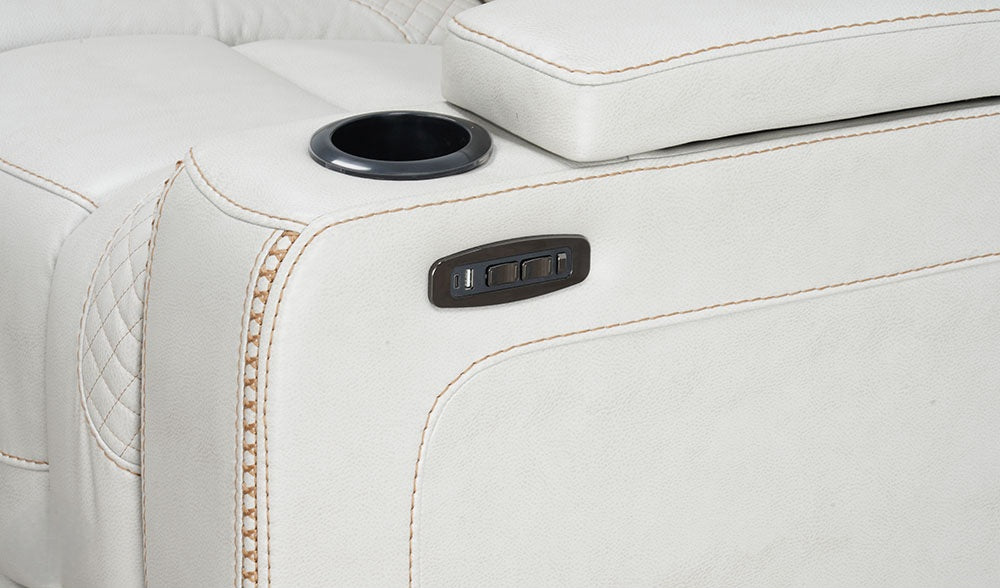 SOFA SET 2PC POWER RECLINERS HEAT REST