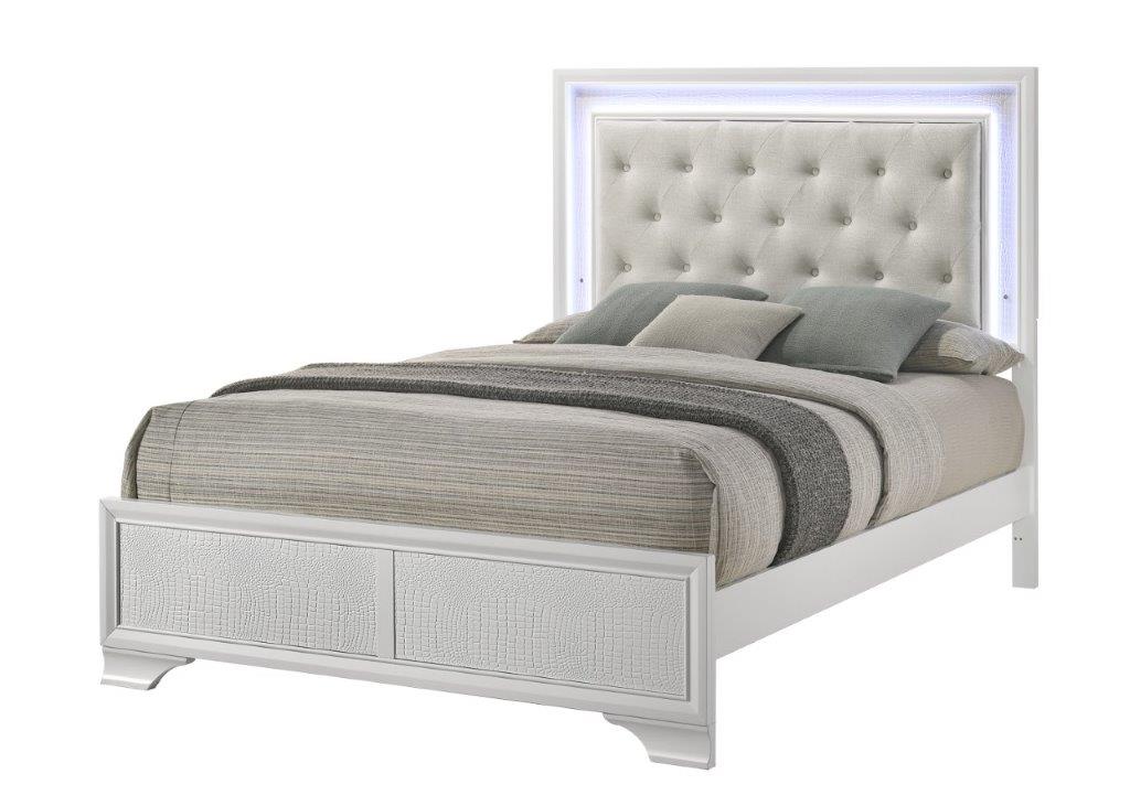 LYSSA 4PC BEDROOM- OAT/FROST