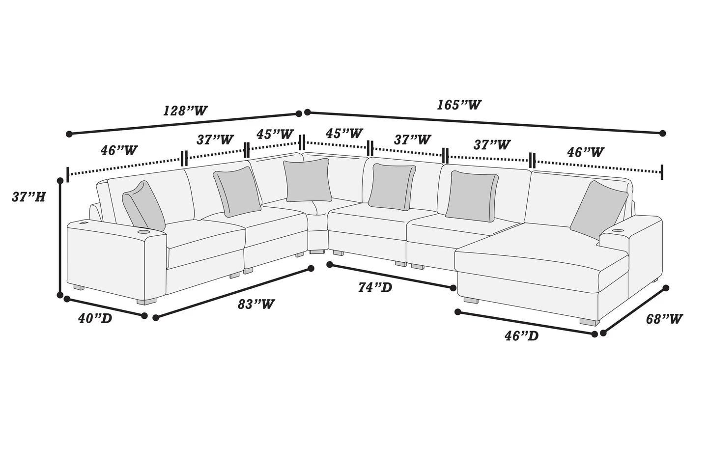 U Shape Sectional