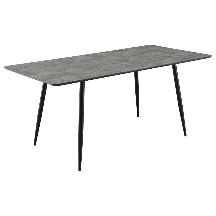 Dining Table Set with Extension Table Grey