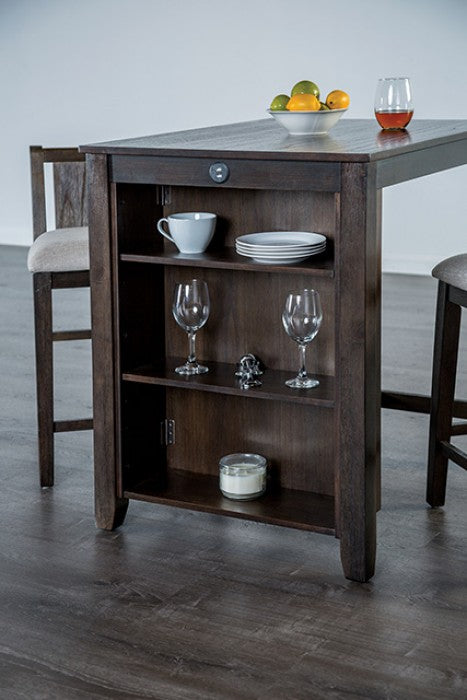Lescles
3 Pc Counter Ht Set (1 Table + 2 Chairs