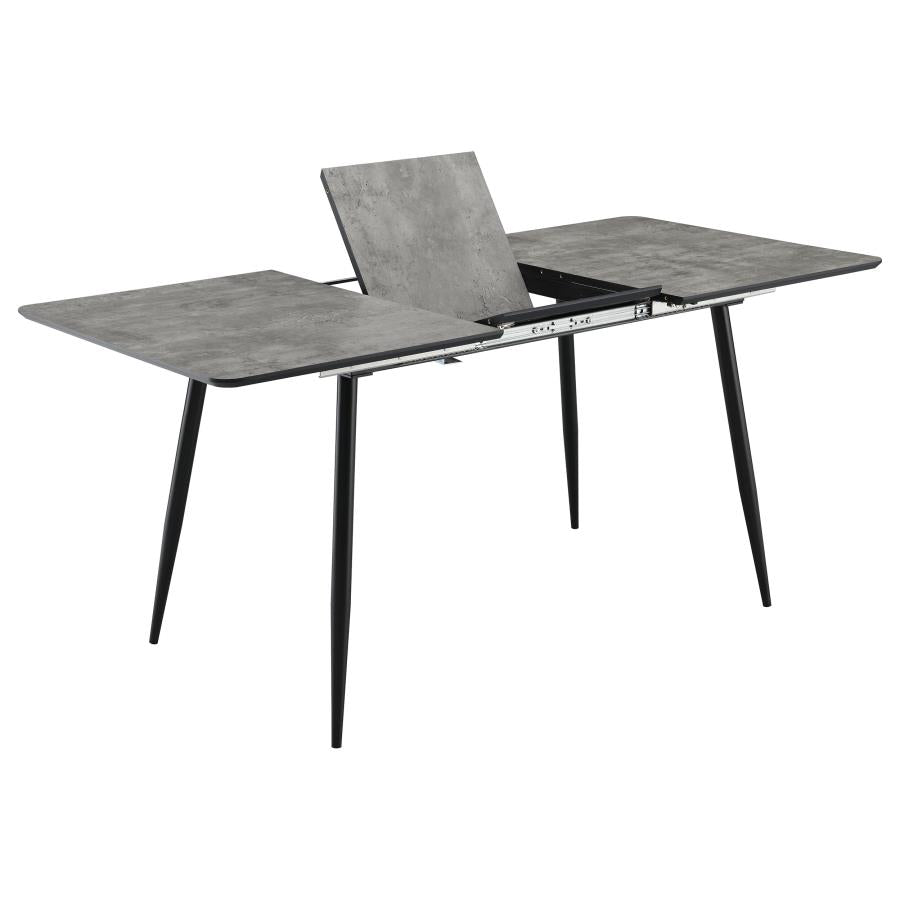 Dining Table Set with Extension Table Grey