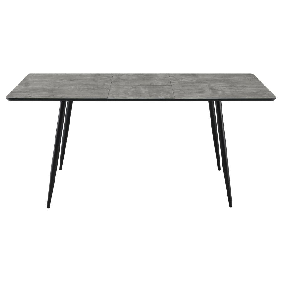 Dining Table Set with Extension Table Grey