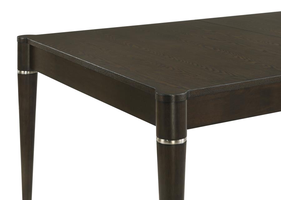 7-piece Rectangular Dining Set Ash Brown