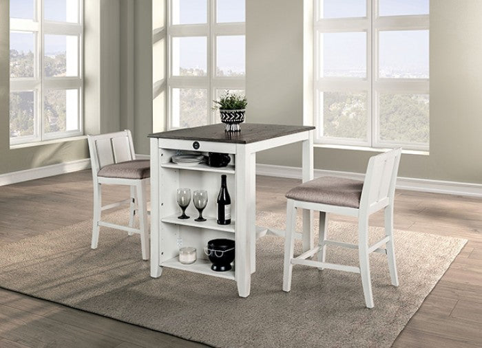 Lescles
3 Pc Counter Ht Set (1 Table + 2 Chairs
