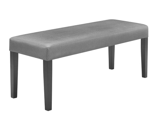 Camelia Upholstered Dining Bench – Dark Gray