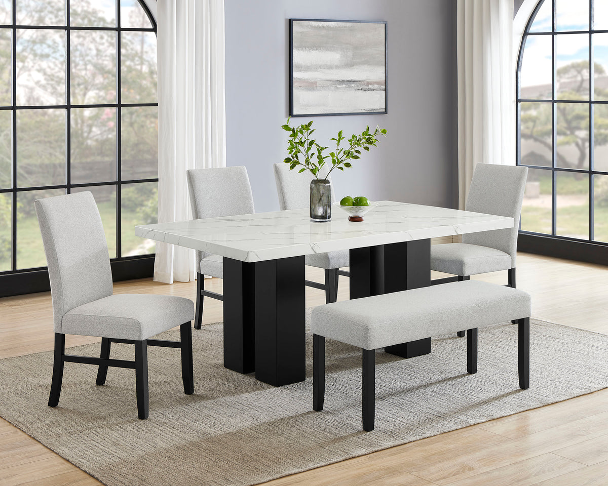 Parkside dining room setting. This listing includes the table only; chairs, bench and accessories are sold separately.
