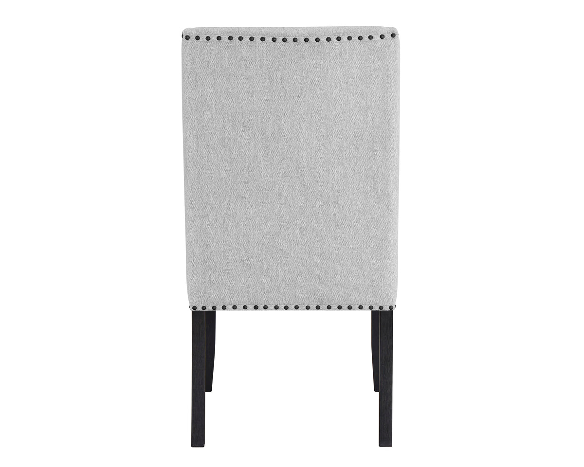 Rear view of a Vance Dove dining chair, sold as a set of two