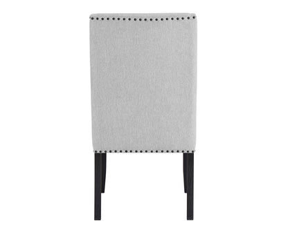 Rear view of a Vance Dove dining chair, sold as a set of two
