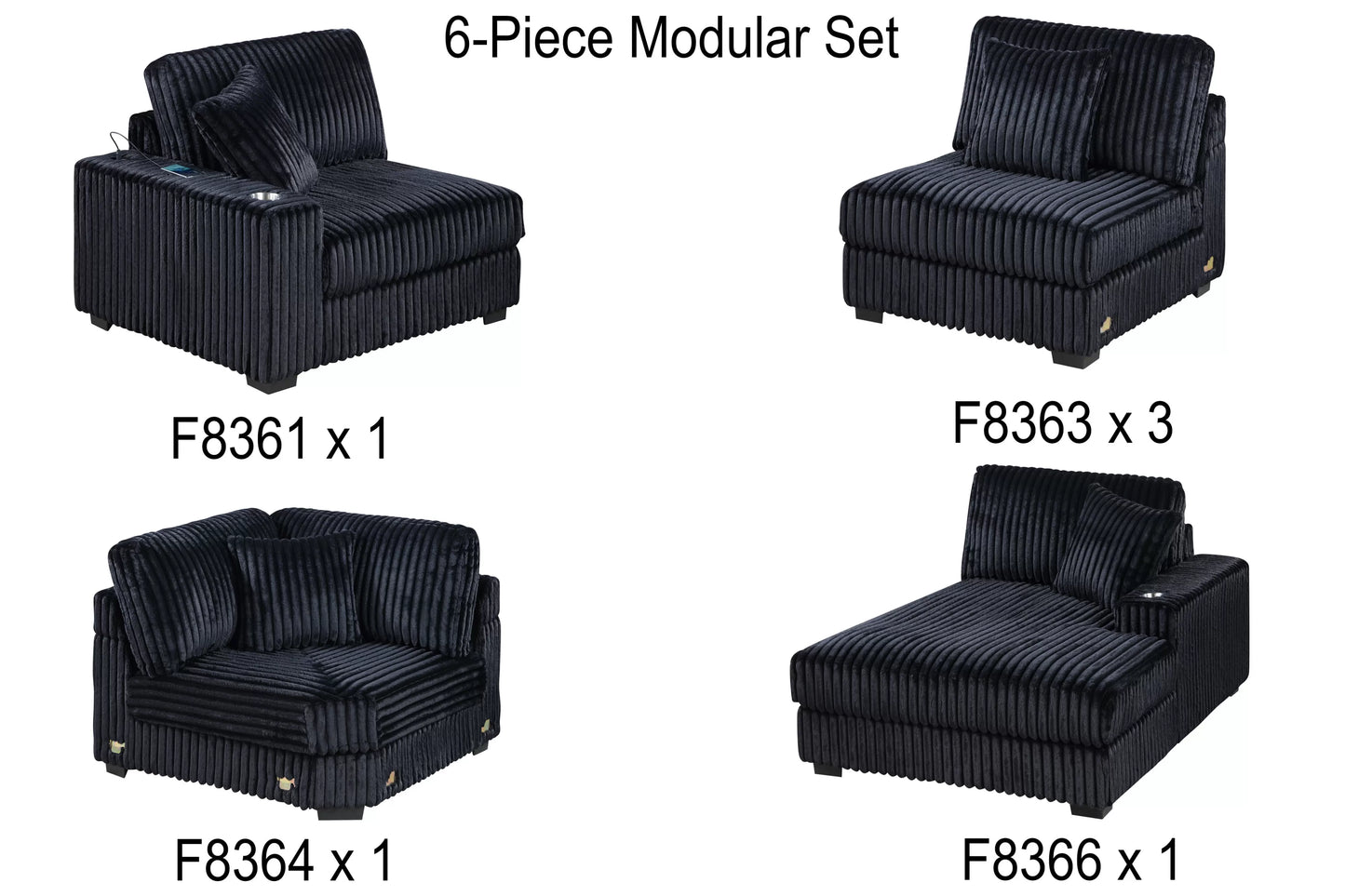 U-Shaped Sectional Modular
