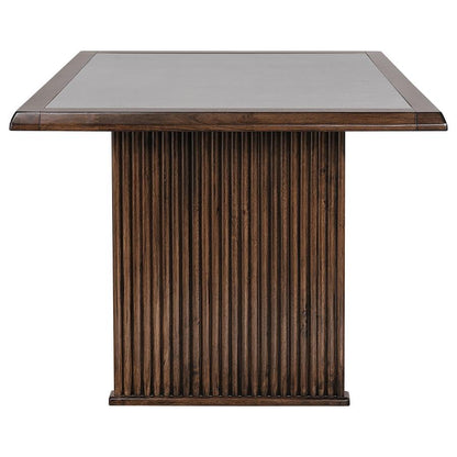 Sherwood Rectangular Dining Table Set Brown
