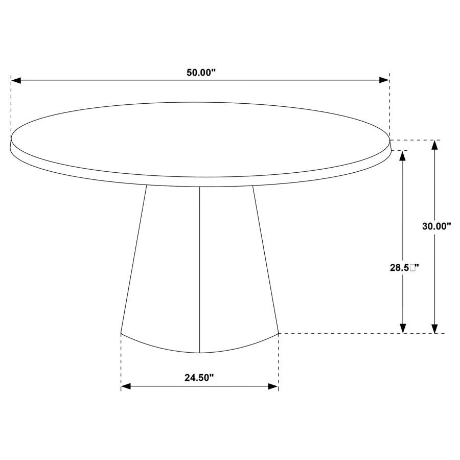 Franklin 5-piece Round Dining Table Set