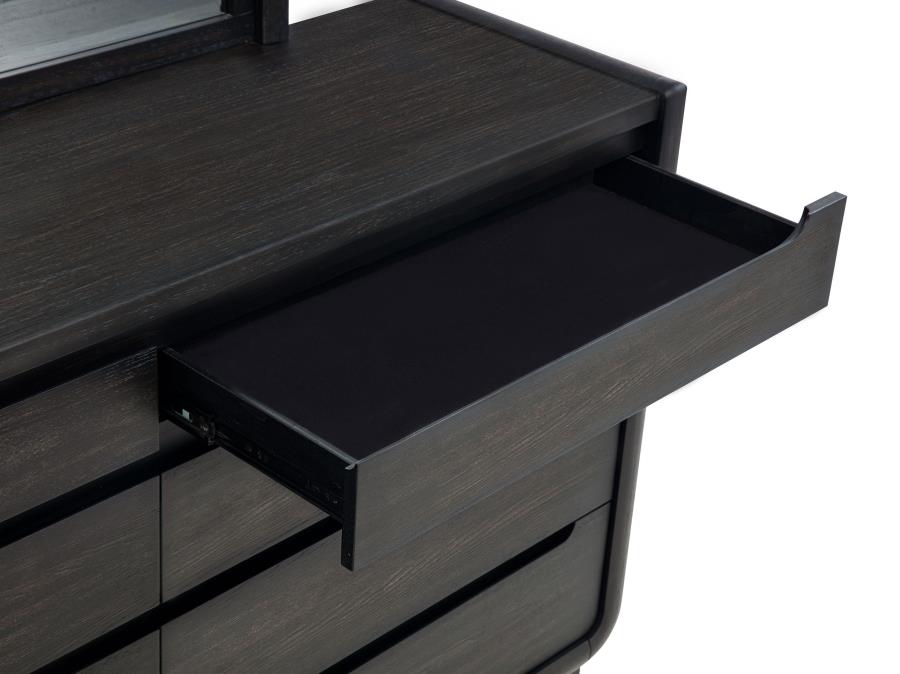 Leandro 4-piece Bedroom Set Burnished Black