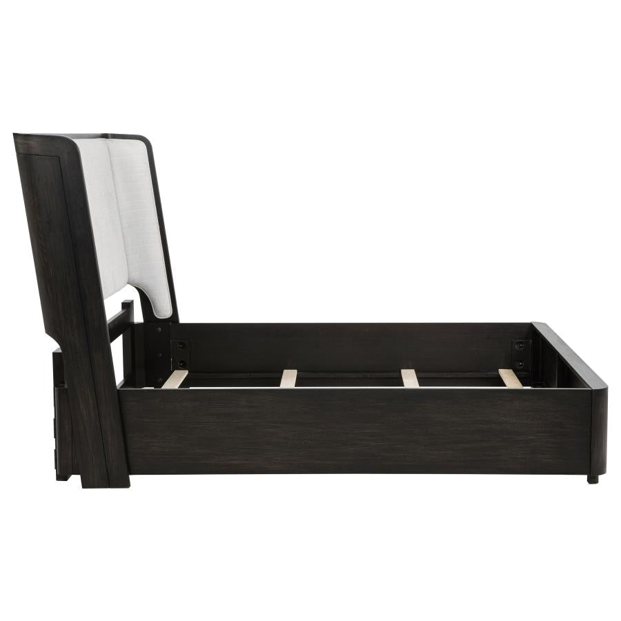 Leandro 4-piece Bedroom Set Burnished Black