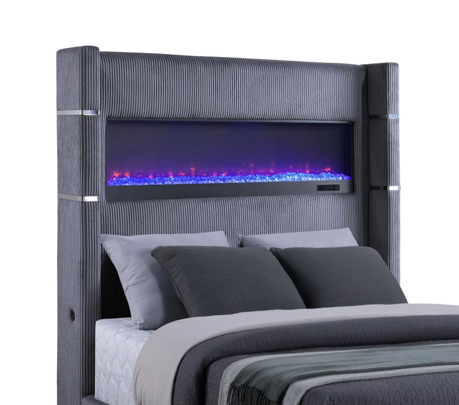 Tisdall Upholstered Flame Visualizer Bed