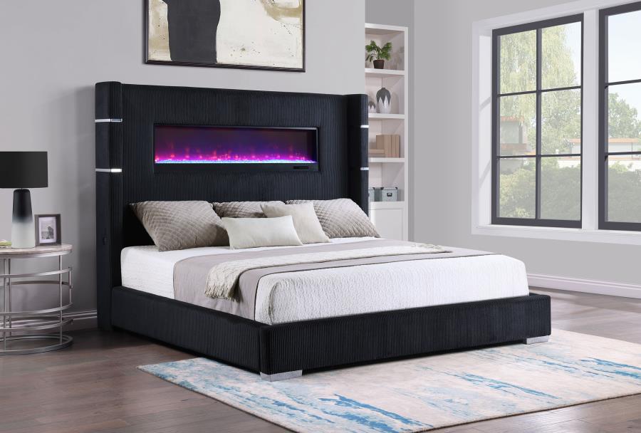 Tisdall Upholstered Flame Visualizer Bed