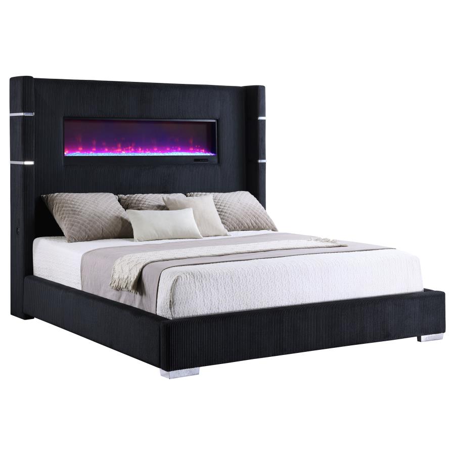 Tisdall Upholstered Flame Visualizer Bed