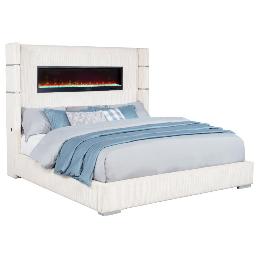 Tisdall Upholstered Flame Visualizer Bed
