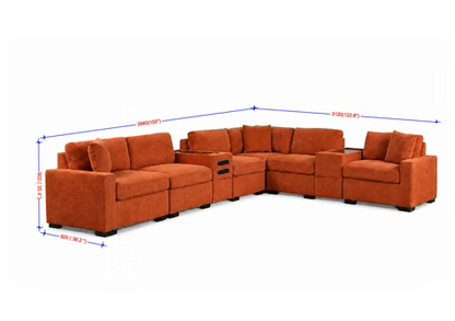Modular Sectional w/Storage/Bluetooth Speakers