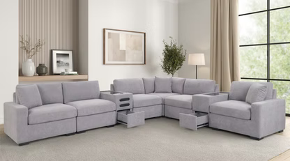 Modular Sectional w/Storage/Bluetooth Speakers