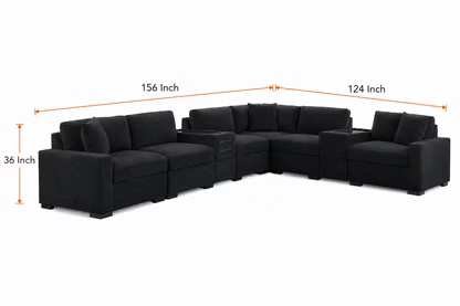 Modular Sectional w/Storage/Bluetooth Speakers