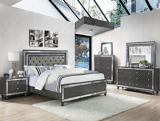 SETB1670 REFINO BEDROOM GROUP 4PC  E KING