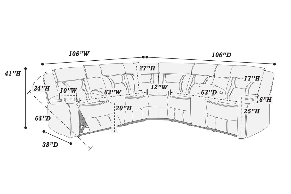 Sectional Reclining