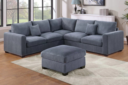 Sectional W Ottoman