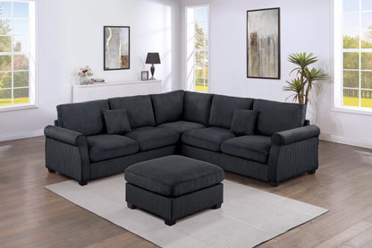 Sectional W Ottoman