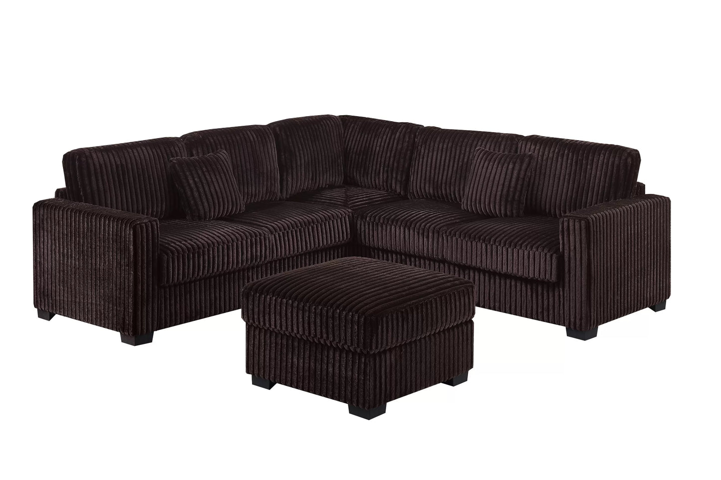 Sectional W Ottoman