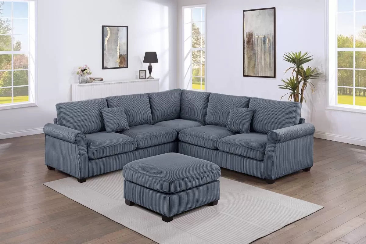 Sectional W Ottoman