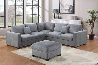 Sectional W Ottoman