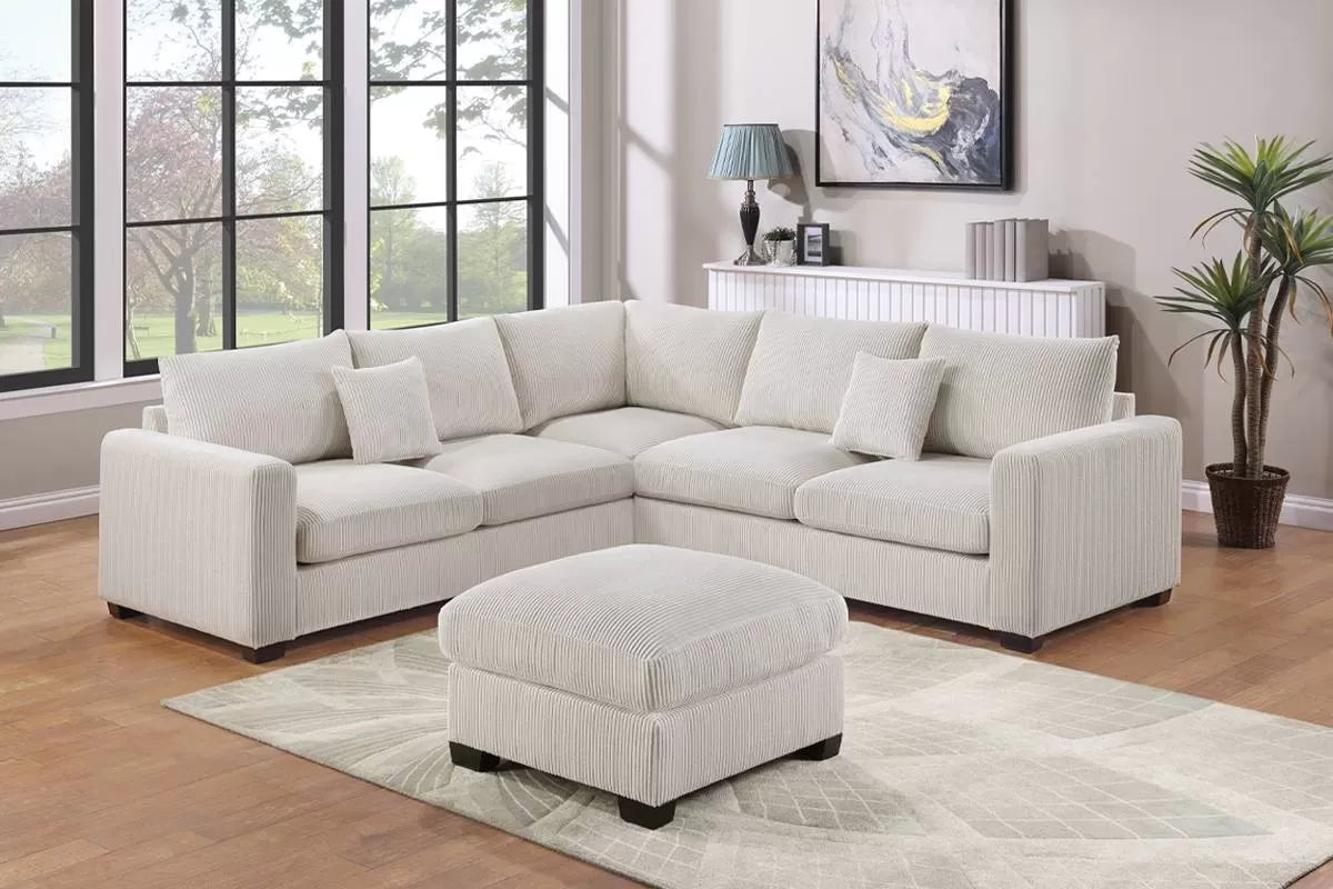 Sectional W Ottoman