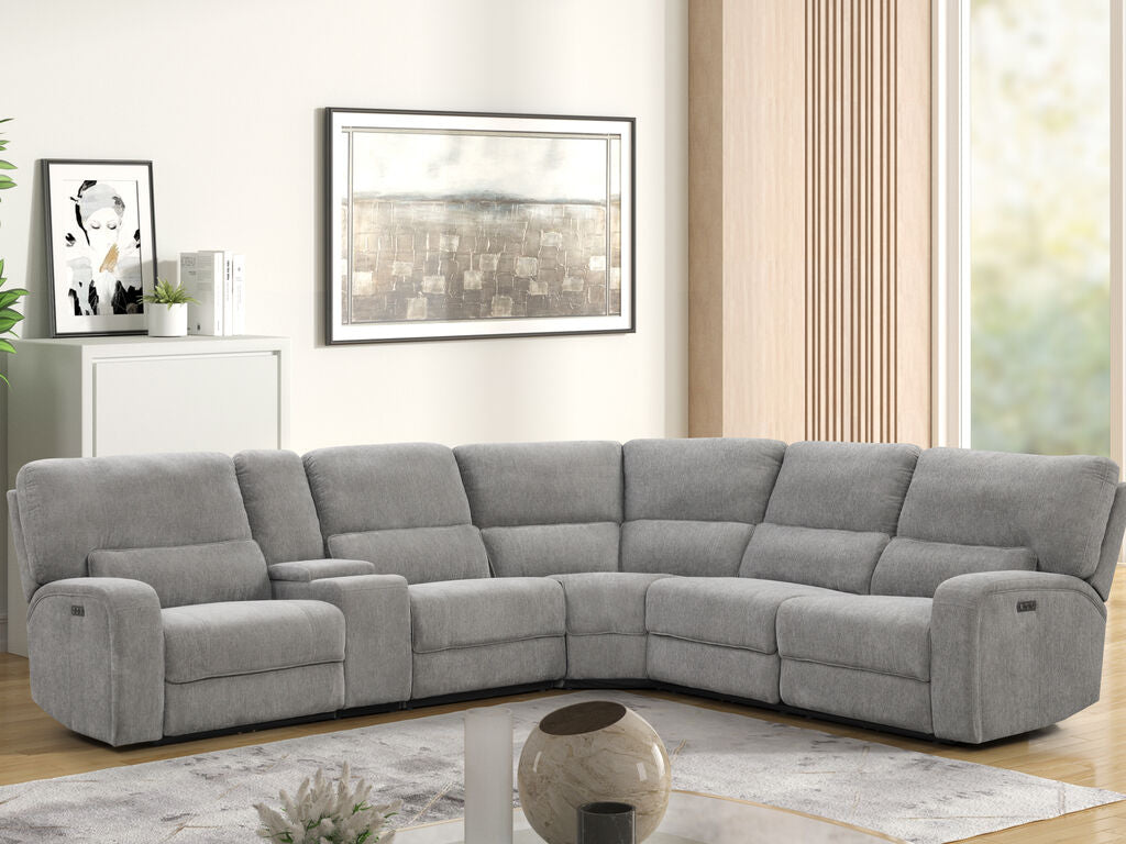 Sectional Power Reclining W Power Headrest