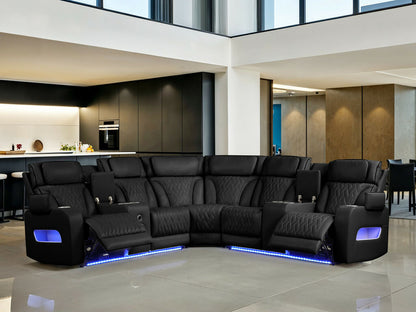 Sectional Power Reclining  with Power Headrest,