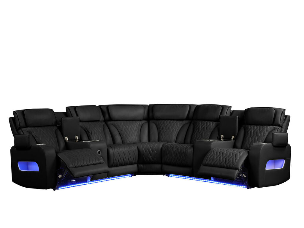 Sectional Power Reclining  with Power Headrest,