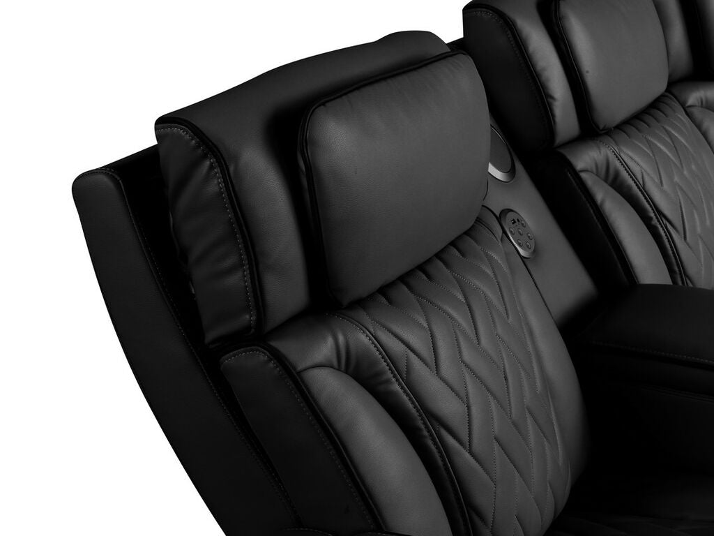 Sectional Power Reclining  with Power Headrest,