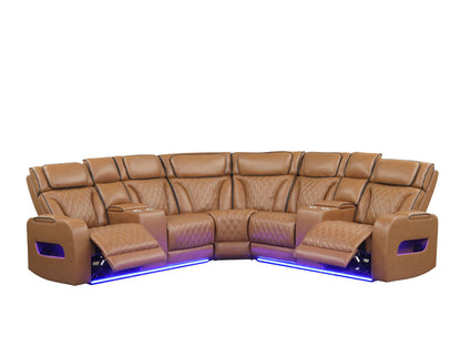 Sectional Power Reclining  with Power Headrest,